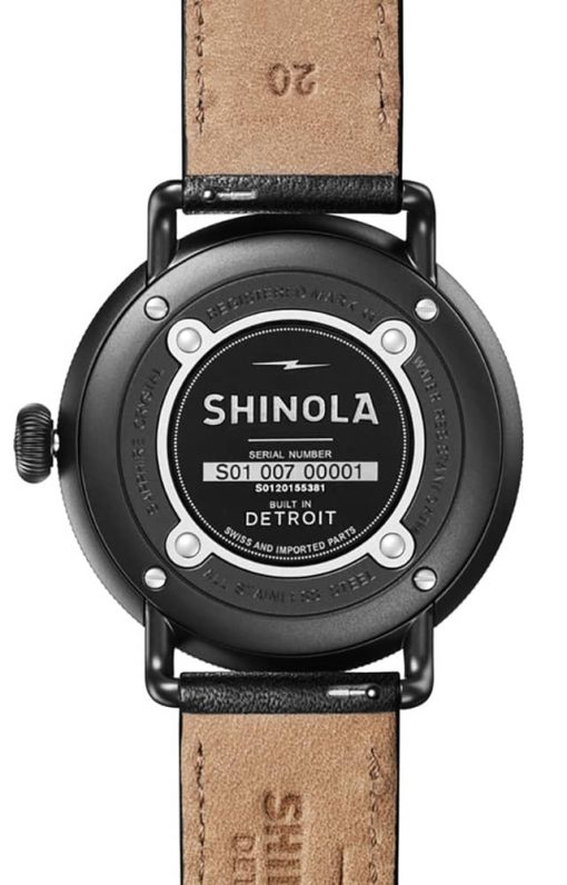 Shinola The Canfield Gray Dial Leather Watch, 43mm - Image 6