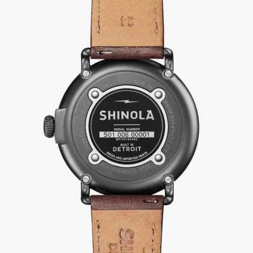 Shinola The Runwell 47mm Cream Dial Mens Watch - Image 6