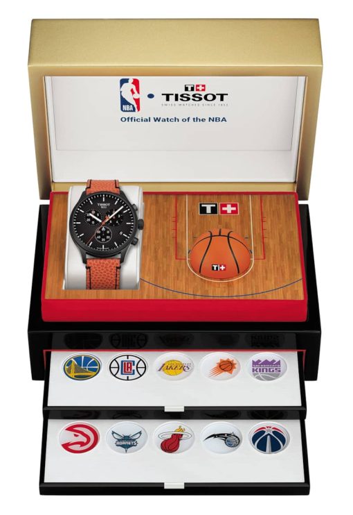 Tissot Chrono XL NBA Collector Black Dial Watch, 45mm - Image 6