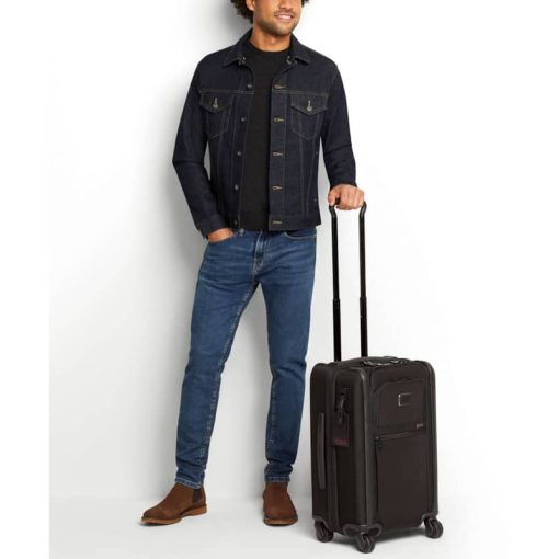 TUMI Alpha 3 Black/Gold International Dual Access 4 Wheeled Carry-On - Image 7
