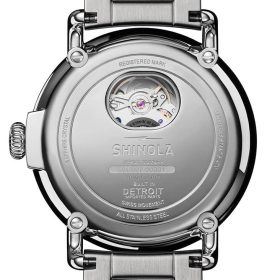 Shinola The Runwell Automatic Midnight Blue Dial Stainless Steel Watch, 39.5mm - Image 7