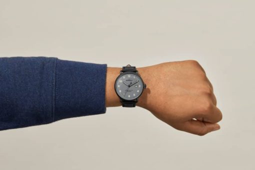 Shinola The Canfield Gray Dial Leather Watch, 43mm - Image 7