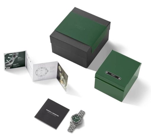 Shinola The Lake Ontario Monster Automatic 43mm Green Dial Mens Watch - Image 7