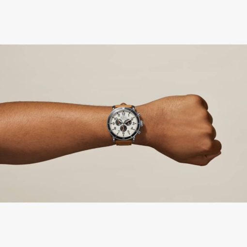 Shinola The Runwell Sport Chrono 48mm Cream Dial Mens Watch - Image 7