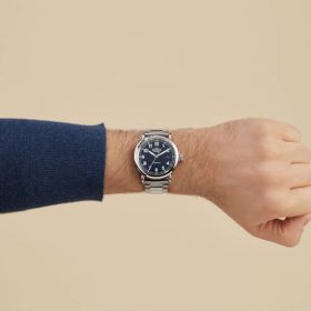 Shinola The Runwell Automatic Midnight Blue Dial Stainless Steel Watch, 39.5mm - Image 8
