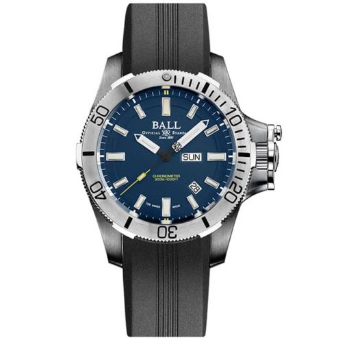 Ball Engineer Hydrocarbon Submarine Warfare Blue Dial Rubber Watch, 42mm