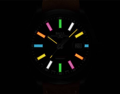 Ball Engineer II Rainbow Black Titanium Nubuck Leather Watch, 43mm - Image 2