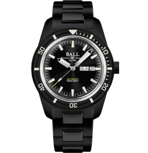 Ball Engineer II Skindiver Heritage Black Dial Stainless Steel Bracelet Watch, 42mm