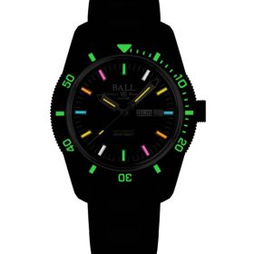 Ball Engineer II Skindiver Heritage Black Dial Stainless Steel Bracelet Watch, 42mm - Image 2