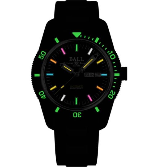Ball Engineer II Skindiver Heritage Black Dial Stainless Steel Bracelet Watch, 42mm - Image 2