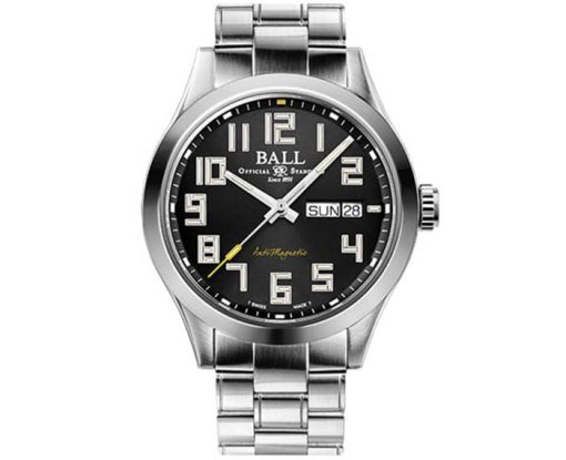 Ball Engineer III Starlight Black Dial Stainless Steel Watch, 40mm
