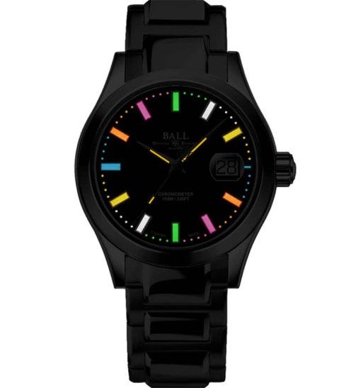 Ball Engineer III Marvelight Chronometer Caring Edition Black Dial Stainless Steel Watch, 40mm - Image 2