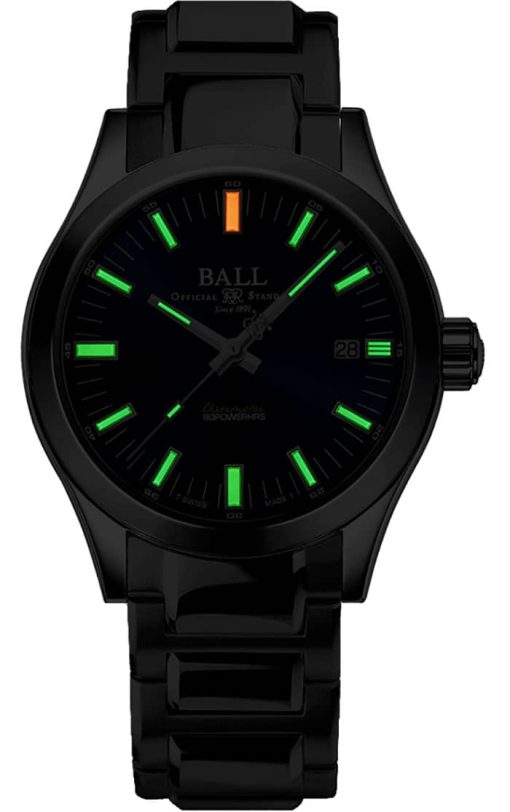 Ball Engineer M Marvelight Blue Dial Stainless Steel Bracelet Watch, 40mm - Image 2