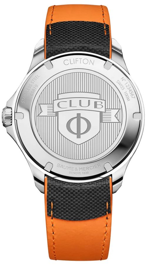 Baume & Mercier Clifton Club Automatic Black Opaline Dial & Sailcloth Watch, 42mm - Image 2