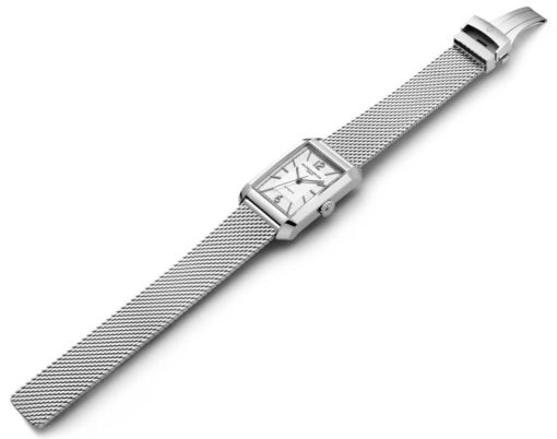 Baume & Mercier Hampton Automatic Silver Dial SS Mesh Watch, 43mm - Image 3