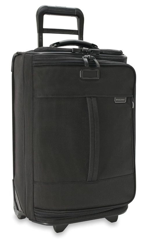 Briggs & Riley Baseline Black Global 2-Wheel Carry-On Duffle - Image 4