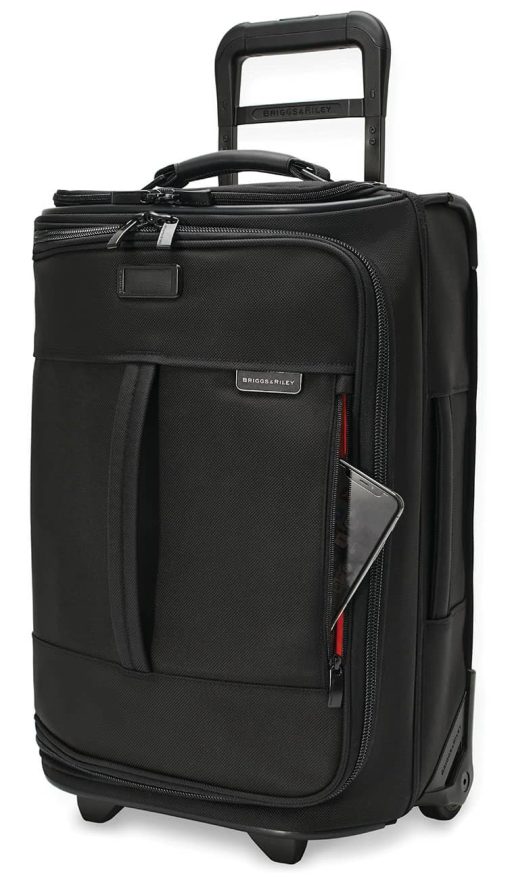 Briggs & Riley Baseline Black Global 2-Wheel Carry-On Duffle - Image 7
