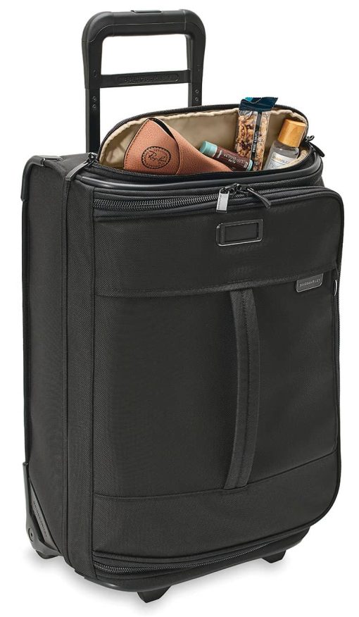 Briggs & Riley Baseline Black Global 2-Wheel Carry-On Duffle - Image 3