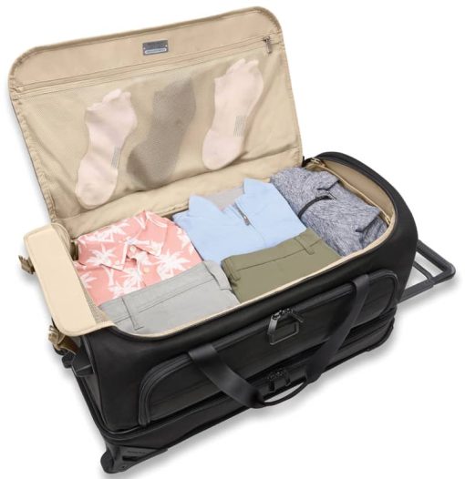 Briggs & Riley Baseline Black Medium 2-Wheel Duffle - Image 2
