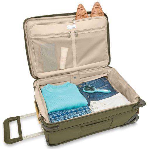 Briggs & Riley Baseline Olive Essential 2-Wheel Carry-On - Image 2