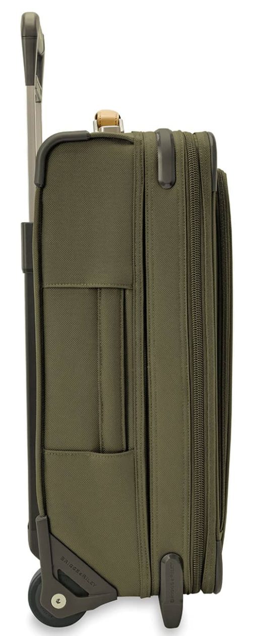 Briggs & Riley Baseline Olive Essential 2-Wheel Carry-On - Image 8