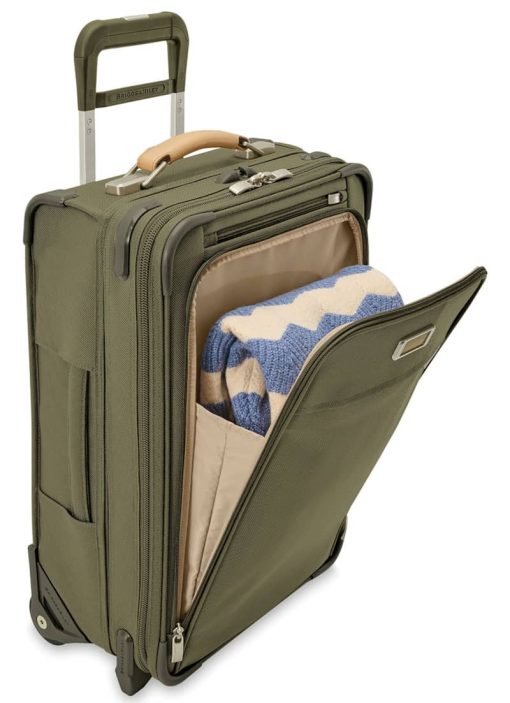 Briggs & Riley Baseline Olive Essential 2-Wheel Carry-On - Image 7