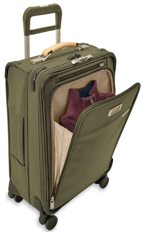 Briggs & Riley Baseline Olive Essential Carry-On Spinner - Image 7