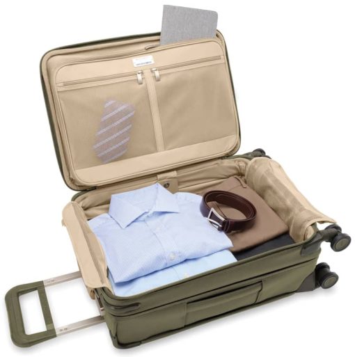 Briggs & Riley Baseline Olive Essential Carry-On Spinner - Image 2