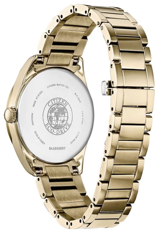 Citizen Arezzo Gold-Tone Stainless Steel Watch, White Dial, 32mm - Image 3