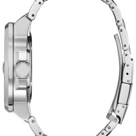 Citizen Eco-Drive Endeavor Black Dial Silver-Tone Stainless Steel Watch, 44mm - Image 2