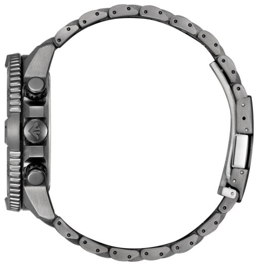 Citizen Eco-Drive Promaster Navihawk A-T Chronograph Green Dial Grey SS Bracelet Watch, 48mm - Image 2