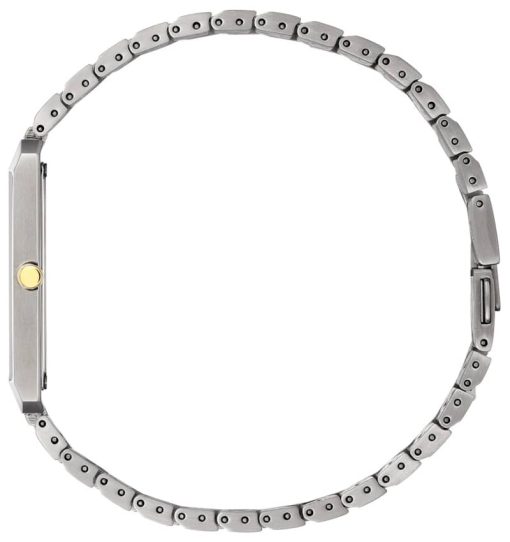 Citizen Eco-Drive Stiletto Black Dial Two-Tone Ion-Plated SS Bracelet Watch, 28mm x 38mm - Image 2