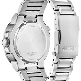 Citizen Eco-Drive Endeavor Black Dial Silver-Tone Stainless Steel Watch, 44mm - Image 3
