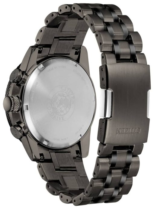 Citizen Eco-Drive Nighthawk Grey Stainless Steel Mens Watch - Image 3