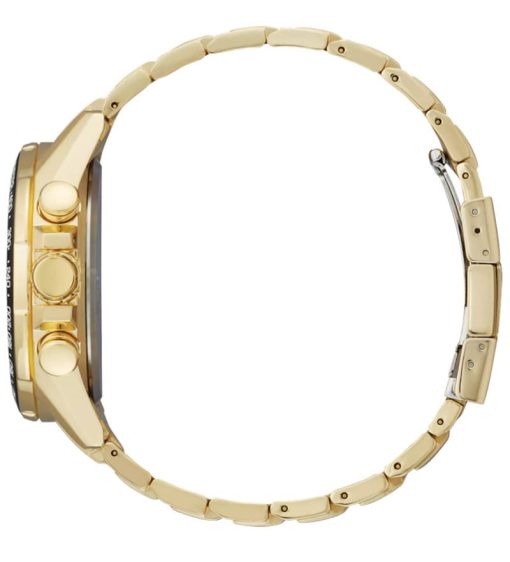 Citizen PCAT Quartz Chronograph Gold-Tone Stainless Steel Watch, Black Dial, 43mm - Image 2
