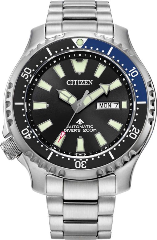 Citizen Promaster Dive Automatic Black Dial Stainless Steel Watch, 44mm