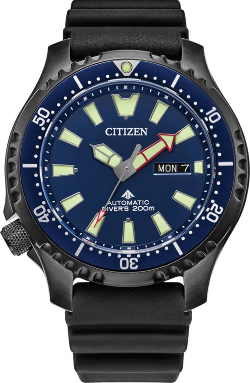 Citizen Promaster Dive Automatic Blue Dial Polyurethane Strap Watch, 44mm