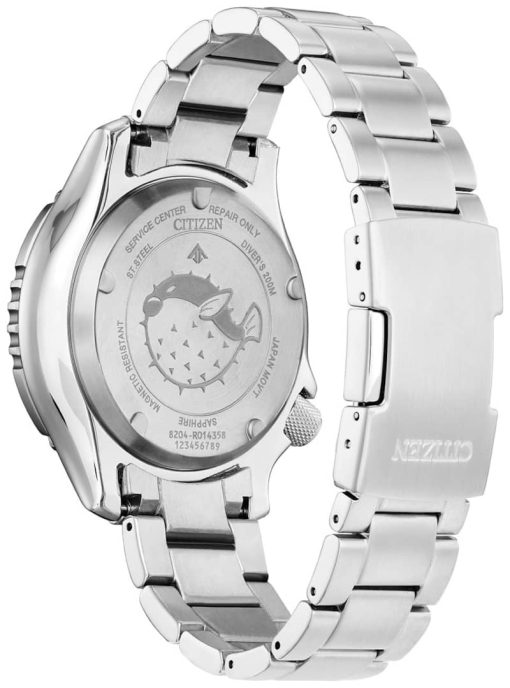 Citizen Promaster Dive Automatic Green Dial Silver Stainless Steel Bracelet Watch, 44mm - Image 3