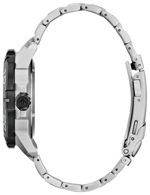 Citizen Eco-Drive Promaster GMT Black w/ Red Accents Dial Silver-Tone SS Bracelet Watch, 44mm - Image 2