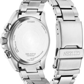 Citizen Promaster Land Silver-Tone Stainless Steel Watch, Green Dial, 45mm - Image 3