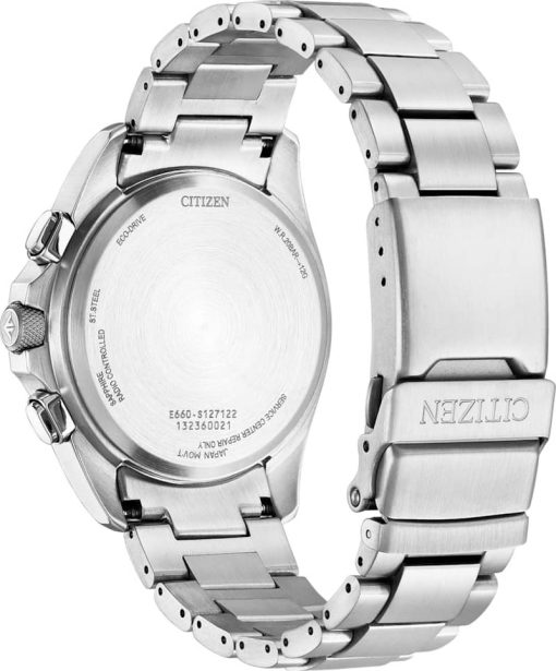 Citizen Promaster Land Silver-Tone Stainless Steel Watch, Green Dial, 45mm - Image 3