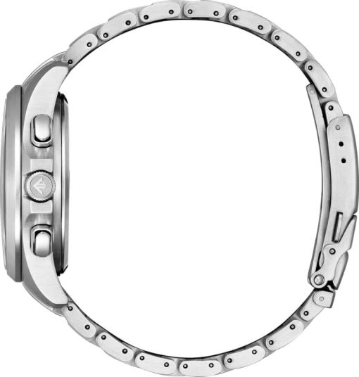 Citizen Promaster Land Silver-Tone Stainless Steel Watch, Green Dial, 45mm - Image 2