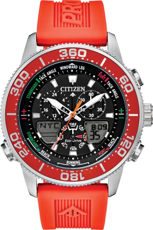 Citizen 44mm Promaster Skyhawk Orange Mens Watch