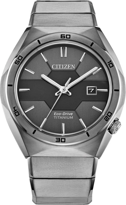 Citizen Eco-Drive Super Titanium Armor Grey Dial & Bracelet Watch, 41mm