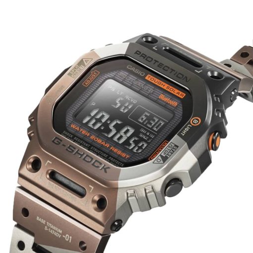 G-Shock Digital GMW-B5000 Series Full Metal Geometric Camouflage Titanium Watch, 43.2mm - Image 6