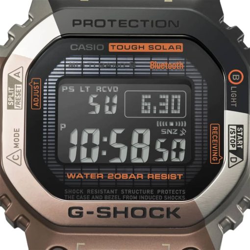 G-Shock Digital GMW-B5000 Series Full Metal Geometric Camouflage Titanium Watch, 43.2mm - Image 3