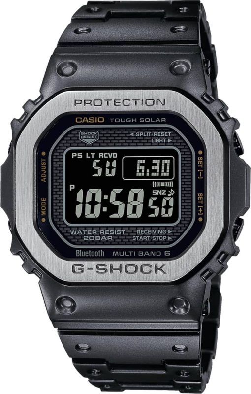 G-Shock Digital Matte Black Stainless Steel Watch, 43.2mm