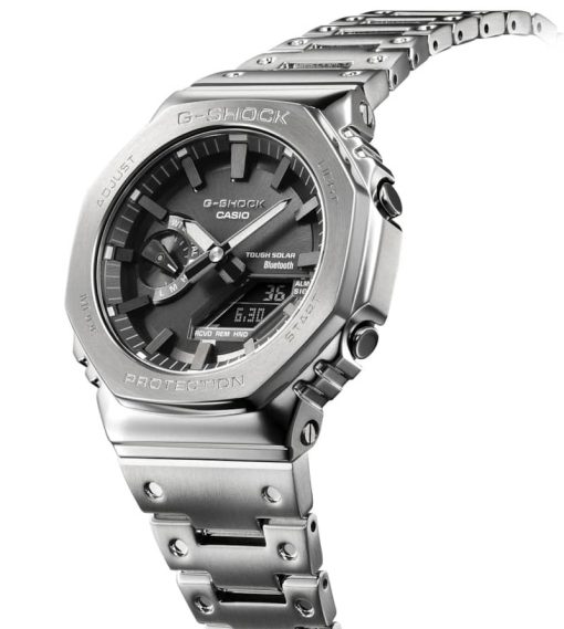 G-Shock Full Metal 2100 Series Silver Stainless Steel Watch, 44.4mm - Image 6