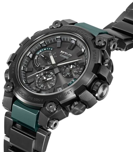 G-Shock MT-G MTGB3000 Series Chronograph Black/Green SS & Resin Watch, 50.9mm - Image 5
