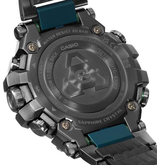 G-Shock MT-G MTGB3000 Series Chronograph Black/Green SS & Resin Watch, 50.9mm - Image 4